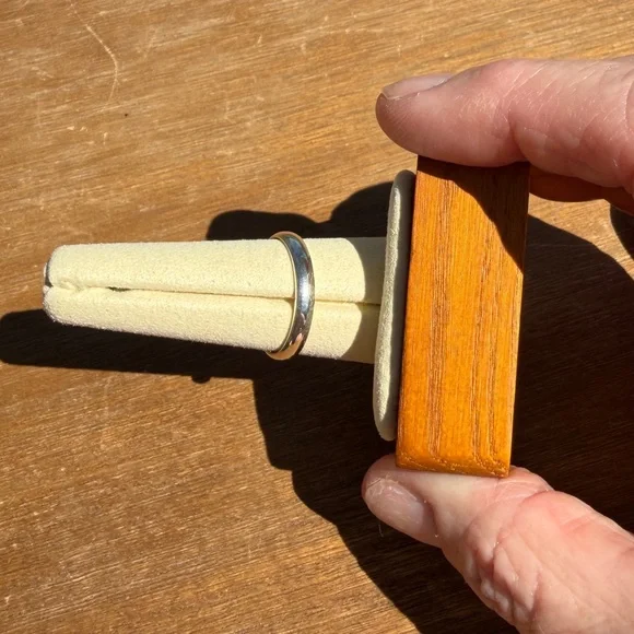 Artisan Crafted Cotton Candy Sterling Silver Oval Ring - Picture 5 of 9